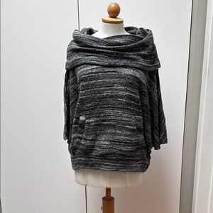 LOFT Gray Cowl Neck Sweater with Relaxed Fit